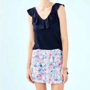 Lilly Pulitzer Madison Skort in Sea to Shining Sea Size Medium EUC